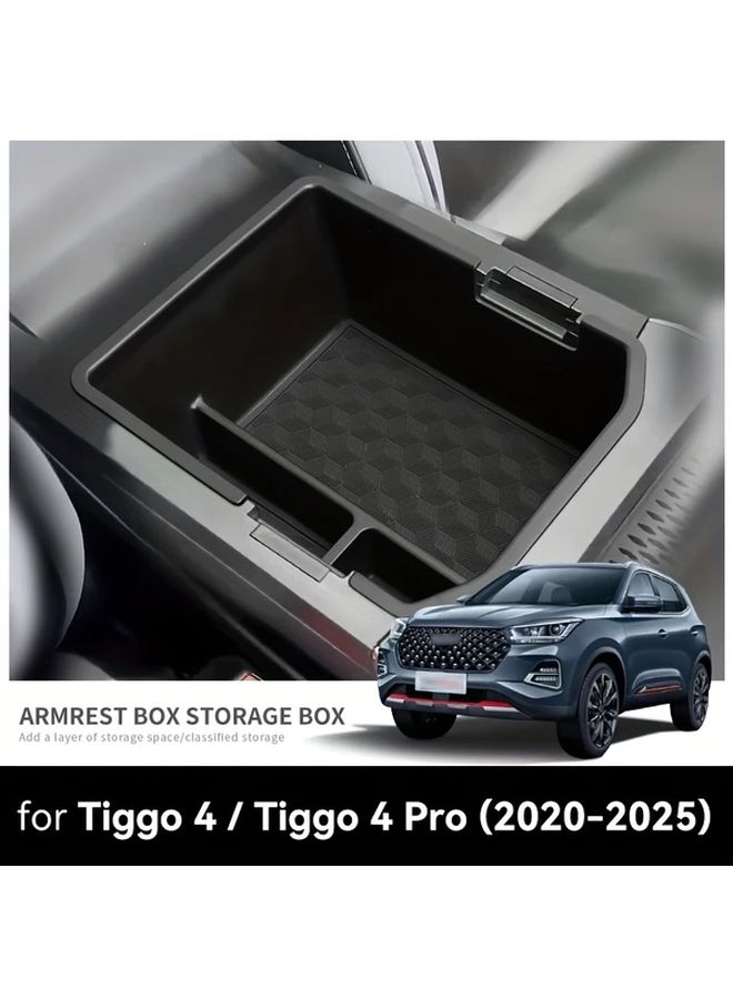 Black Central Console Storage Tray Insert Box For Chery Tiggo 4 Pro 2024 2025 - Image 3