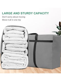 HomarKet 2 Pack Extra Large Moving Bags with Strong Zippers & Carrying Handles, Storage Bags Storage Totes for Clothes, Moving Supplies, Space Saving Oversized Storage Bag Organizer for Moving,Traveling  - Image 3