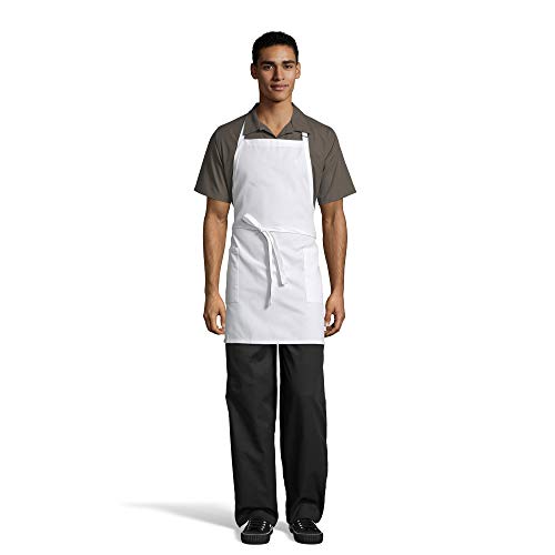 Uncommon Threads mens Two Patch Apron, White, One Size US - Image 1
