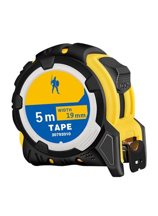 HAWAWA 5M/16Ft Measuring Tape Retractable Lockable Measuring Tape With Belt Clip, Inch Scale/Metric Scale, with Shock Absorbent Rubber Case, for Homeowners Electricians Carpenter Surveyors Engineers  - Image 1