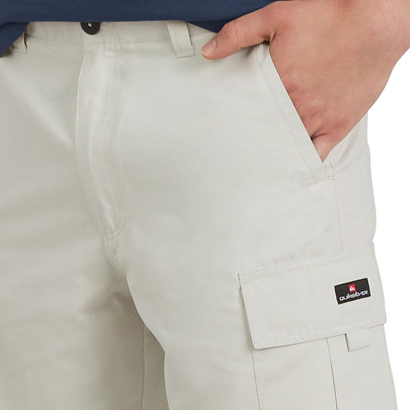 Quiksilver Men's Regular Fit Fixed Waist Water Friendly Active Hybrid Cargo Shorts, Silver Birch, 32 - Image 2