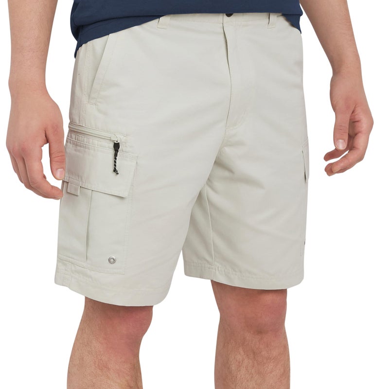 Quiksilver Men's Regular Fit Fixed Waist Water Friendly Active Hybrid Cargo Shorts, Silver Birch, 32 - Image 1