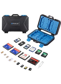 PULUZ 27 in 1 Memory Card Storage Case Box  Camera Card Accessories  for 4CF + 8SD + 9TF + 1Card PIN + 1Standard SIM + 2Micro-SIM + 2Nano-SIM  - Image 1