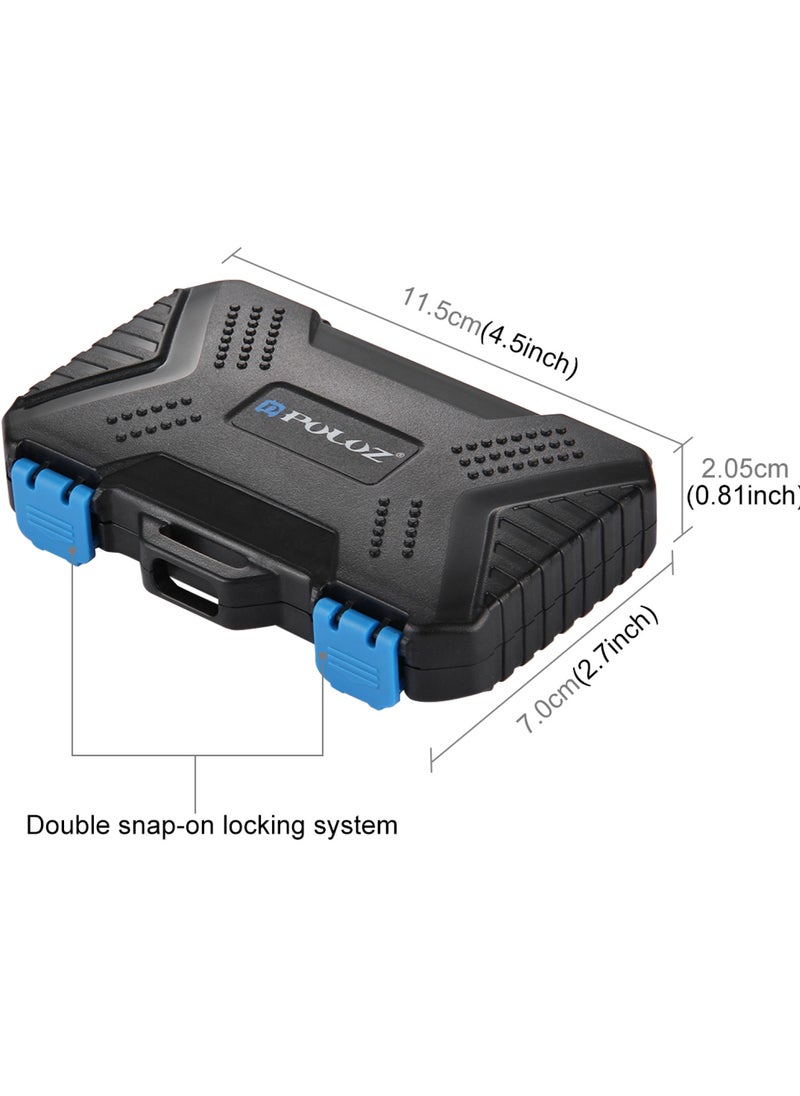 PULUZ - 27 in 1 Memory Card Storage Case Box  Camera Card Accessories  for 4CF + 8SD + 9TF + 1Card PIN + 1Standard SIM + 2Micro-SIM + 2Nano-SIM - Image 1