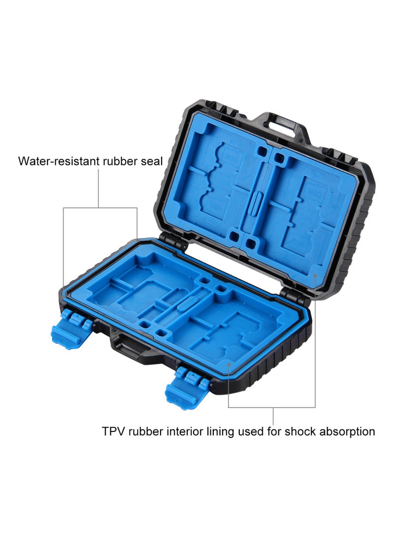 PULUZ - 27 in 1 Memory Card Storage Case Box  Camera Card Accessories  for 4CF + 8SD + 9TF + 1Card PIN + 1Standard SIM + 2Micro-SIM + 2Nano-SIM - Image 1