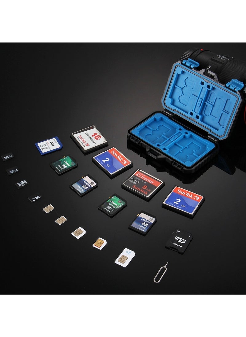 PULUZ - 27 in 1 Memory Card Storage Case Box  Camera Card Accessories  for 4CF + 8SD + 9TF + 1Card PIN + 1Standard SIM + 2Micro-SIM + 2Nano-SIM - Image 1