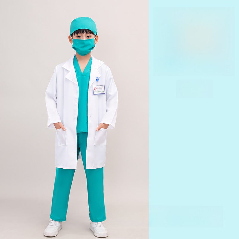 Kids Doctor Nurse Role Play Surgical Outfits White coat