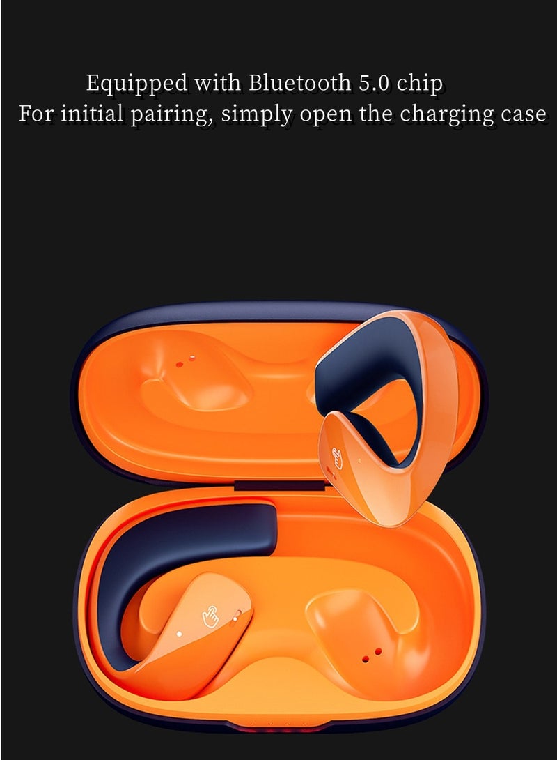 Excefore Open Ear Headphones, IPX5 Waterproof Wireless Bluetooth Running Open Ear Clip, Immersive Premium Sound, True Wireless Wrap Around Open Ear Earbuds with Earhooks for Running, Walking - Image 2