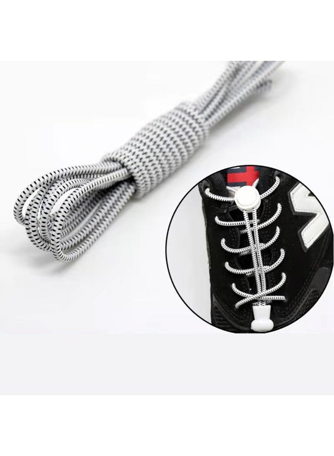 4pairs Unisex Elastic No Tie Shoelaces Fits All Shoes Kids Adults Tieless Heavy Duty Shoe Laces For Sport Tennis Shoes Sneakers - Image 5