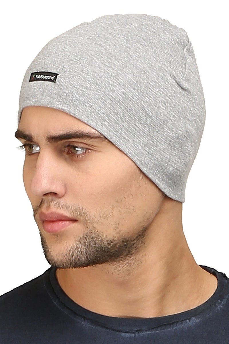FabSeasons Gray Cotton Skull Cap - Image 5