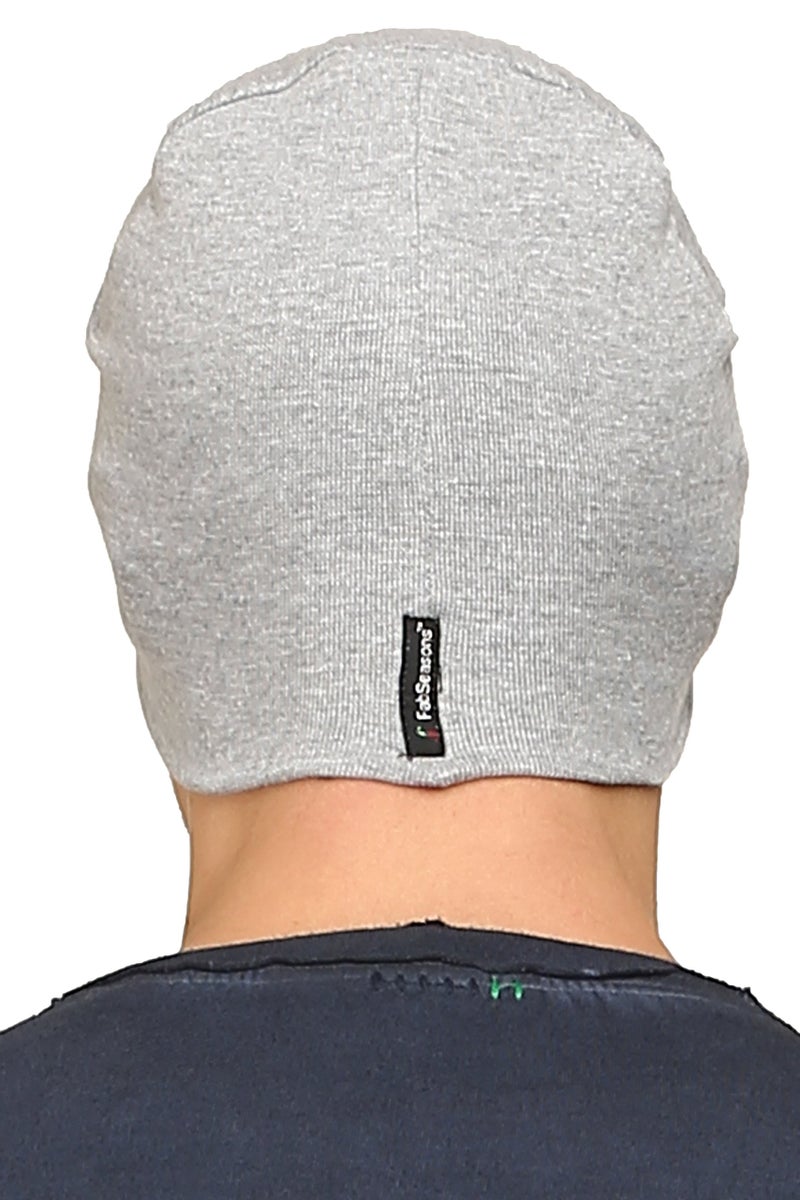 FabSeasons Gray Cotton Skull Cap - Image 4