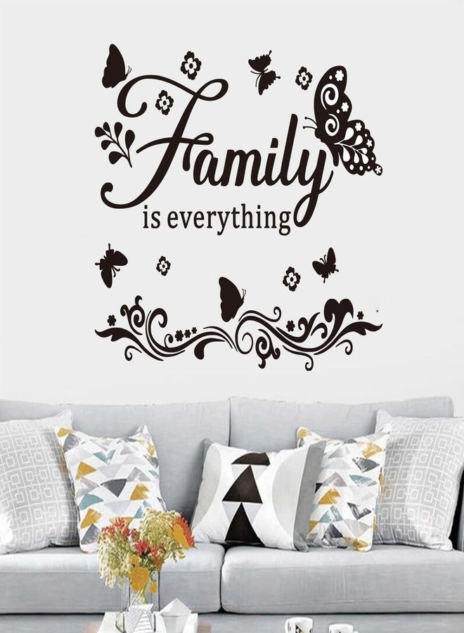 AnFigure Motivational Home Wall Decals for Bedroom: Family Inspirational Quotes Vinyl Art Wall Stickers for Living Room Kitchen Apartment Bathroom - Family is Everything 24" X 20" - Image 1