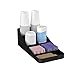Mind Reader Mind Reader COMP7-BLK 7 Compartment Coffee Condiment, Cups, Lids, Sugars, and Stirrers,Storage Organizer, Black  - Image 2