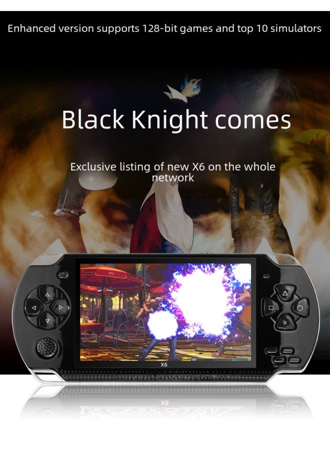 Cross Mirror 4.3 Inch PSP Handheld Game Machine X6 Arcade Children Nostalgic Retro FC Handheld GBA Electronic Handheld Machine NES - Image 2