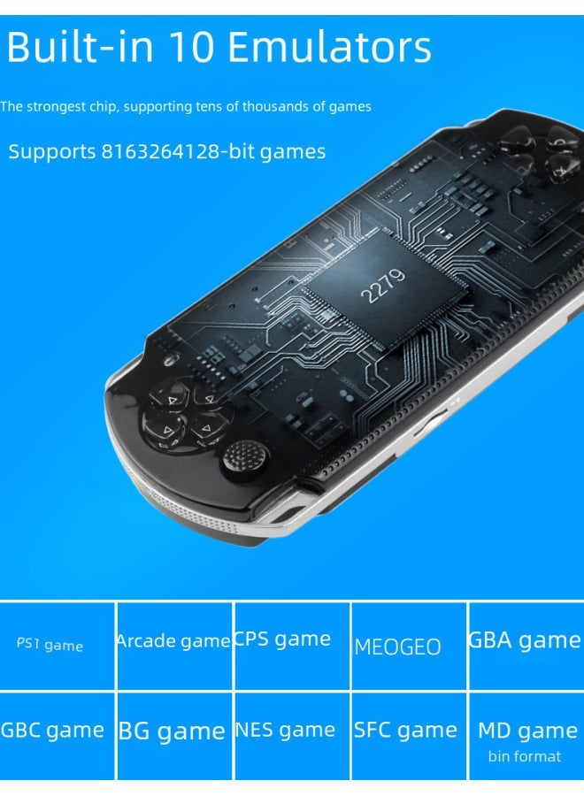 Cross Mirror 4.3 Inch PSP Handheld Game Machine X6 Arcade Children Nostalgic Retro FC Handheld GBA Electronic Handheld Machine NES - Image 4