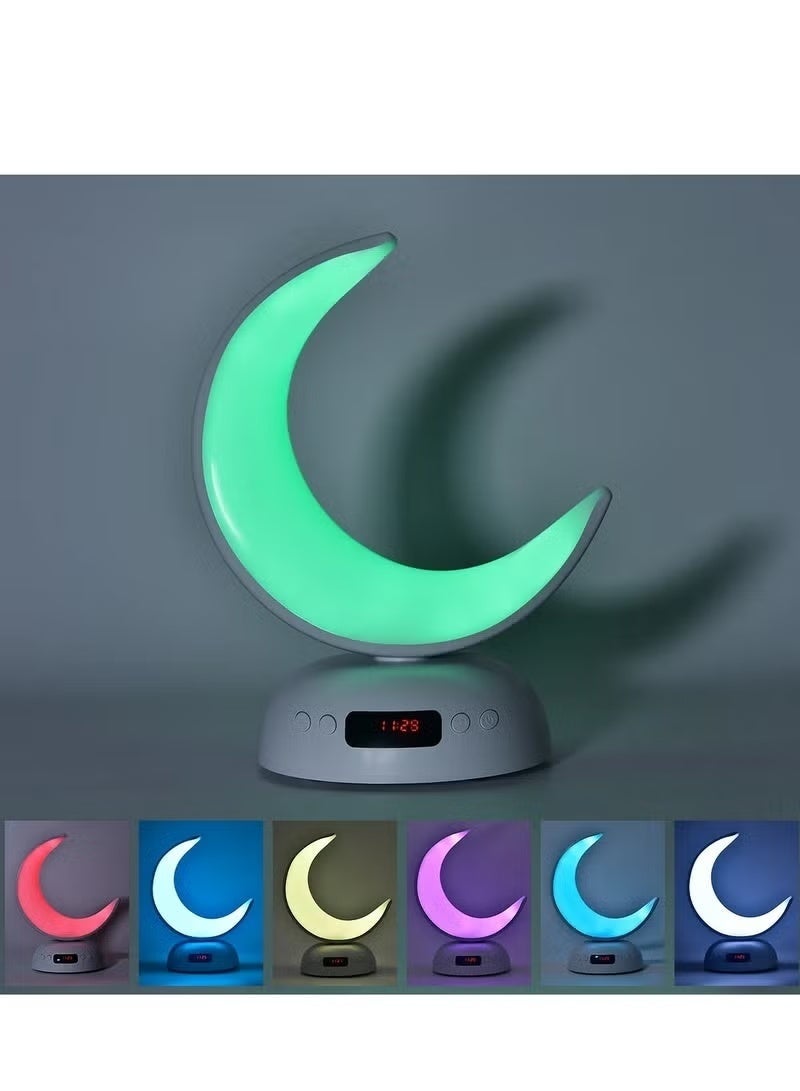 Equantu SQ902 Quran Speaker LED Moon Style Lamp Blutooth Quran Speaker with Aromatherapy Function Azan Alarm Clock Quran Player Andriod iOS Control Soft night light quran player - Image 4