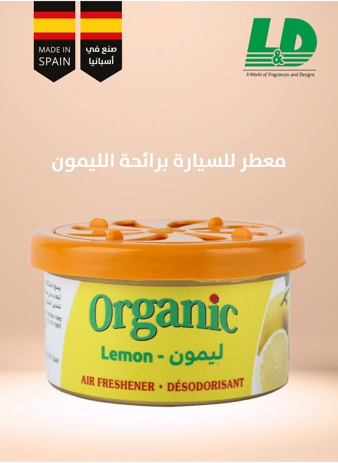 L&D L&D Spanish Air Freshener Organic Scent Fragrance for Car ( Lemon)  - Image 1