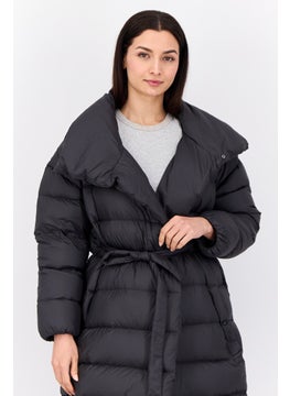adidas Originals Women Sportswear Fit Brand Logo Outdoor Jackets, Black  - Image 2