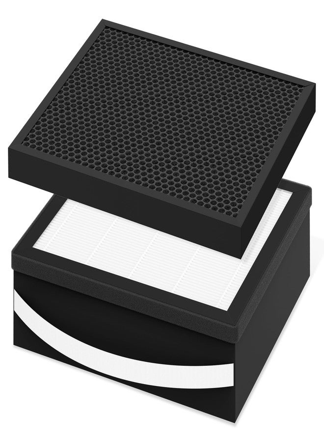 FCFMY H13 Grade True HEPA Carbon Replacement Filter Compatible with Airdog X5 Air Cleaner Purifier with 1pcs HEPA and 1pcs Activated Carbon Filter - Image 1