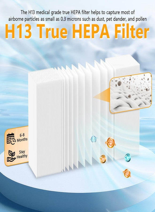 FCFMY H13 Grade True HEPA Carbon Replacement Filter Compatible with Airdog X5 Air Cleaner Purifier with 1pcs HEPA and 1pcs Activated Carbon Filter - Image 4