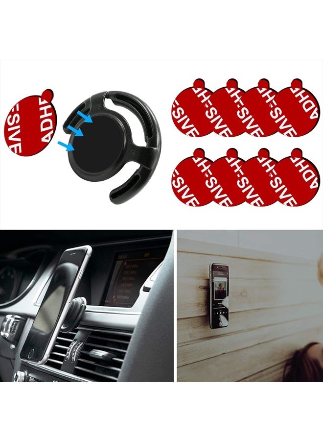PKYAA 8 Pack Sticky Adhesive Compatible with Socket Mount Base, Double-Sided Replacement Tape for Car Magnetic Phone Holder, 4 Pack Sticker Pads for Collapsible Grip & Stand Base - Image 3