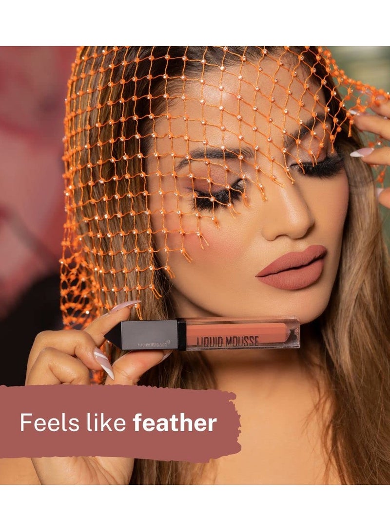 Love Earth Matte Liquid Lipstick  Citrus Cosmo Shade Long Stay Transfer Proof Lightweight  Vitamin E Enriched Vegan Lip Color for Women 6ml - Image 2