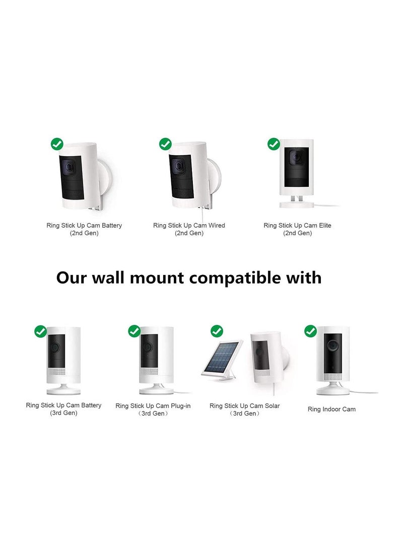 SYOSI - Security Wall Mount for Oculus Sensor Arlo, Arlo Pro, R Stick Up Cam Wired, Metal Security Camera Bracket Outdoor Indoor 360° Rotation 1/4" Screw Camera (3 Pack, Black) - Image 1