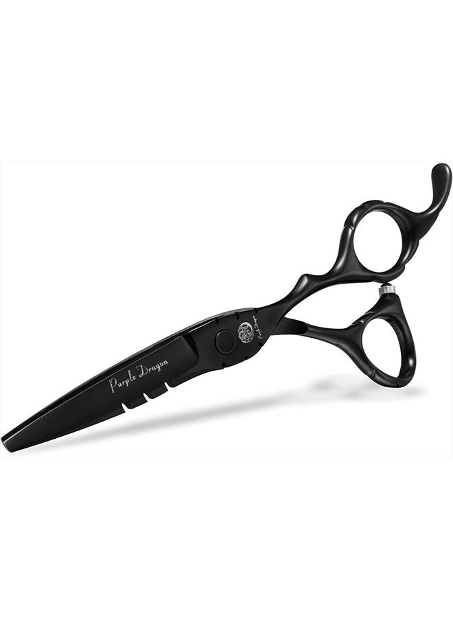 Purple Dragon Professional Japan 440C Hair Salon Cutting Shear and Barber Thinning Scissor Hairdressing Shear Set with Bag - Image 5