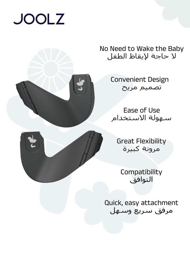 جولز "مجموعة محول مقعد السيارة لعربة الأطفال | نقل سهل للطفل | متوافق مع جولة إير2 | تركيب سريع بنقرة واحدة | مريح للسفر | 10x10x5 سم - Image 3