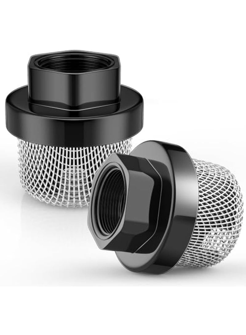 Luckam 7/8" Thread Inlet Strainer Filter for Sprayer & Hose Systems, Suction Mesh Screen Compatible with Graco 246385, for 390 395 495 Airless Paint Sprayer, Garden Pump, Pressure Washer, 2PCS - Image 1