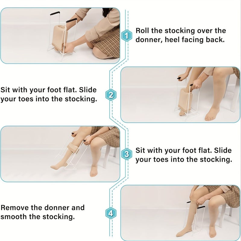 Daily Sock Aid Tool W03 for Easy Putting On Compression Socks - Image 1