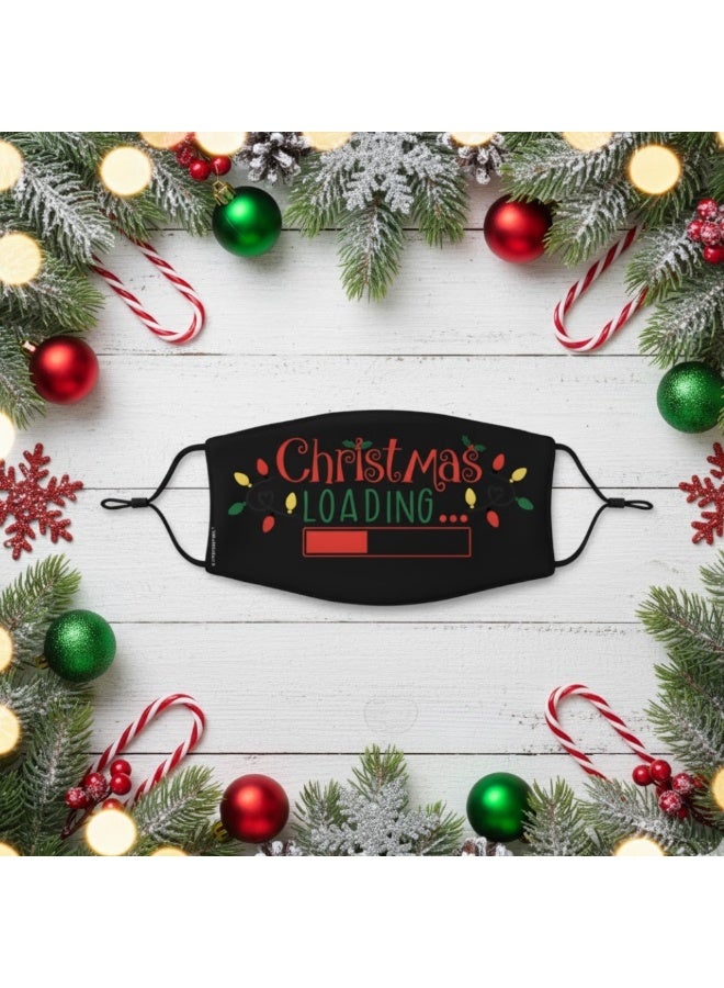 برينت شوب فور مي قناع حماية الوجه الجديد للبالغين في عيد الميلاد، قابل للغسل وقابل للتعديل للرجال والنساء والشباب - Image 5