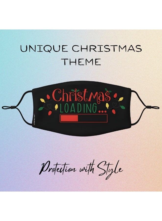 برينت شوب فور مي قناع حماية الوجه الجديد للبالغين في عيد الميلاد، قابل للغسل وقابل للتعديل للرجال والنساء والشباب - Image 4