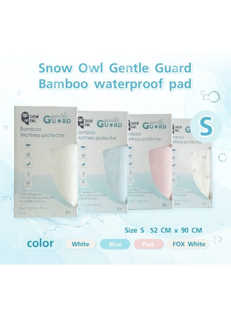 بومة الثلج وسادة واقية من الخيزران مقاومة للماء من Snow Owl (مقاسات S/M/L) - بيضاء، مقاس S - Image 2