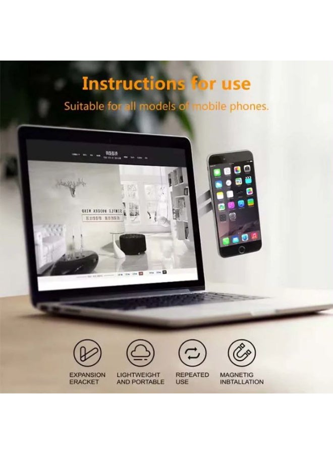 Side-Mount Magnetic Phone Holder | The Perfect Dual-Screen CompanionSide-Mount Magnetic Phone Holder | The Perfect Dual-Screen Companion - Image 3