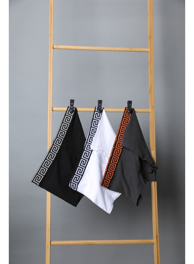 ZAAS Mens Boxer Shorts Soft Cotton Men Pack Breathable Mens Underwear (Pack of 3)  - Image 2