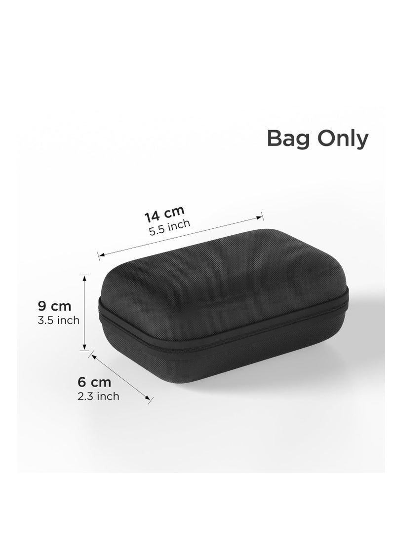 SYOSI Storage Case for Organization Protection of Mini Bluetooth Label Printer, Hard Storage Case Durable Shockproof Waterproof Label Maker Case, Oxford Hard Carrying Case Black (Case Only)  - Image 2