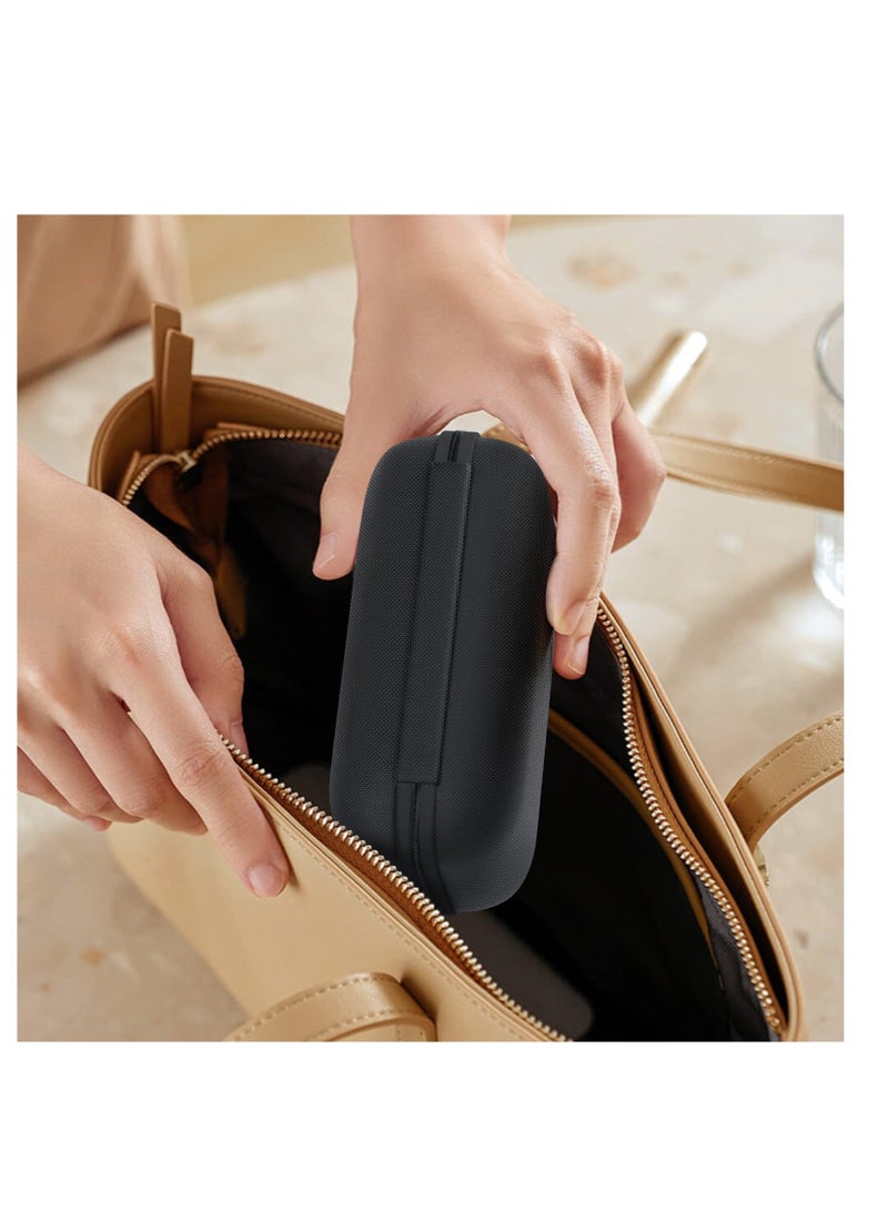 SYOSI Storage Case for Organization Protection of Mini Bluetooth Label Printer, Hard Storage Case Durable Shockproof Waterproof Label Maker Case, Oxford Hard Carrying Case Black (Case Only)  - Image 5