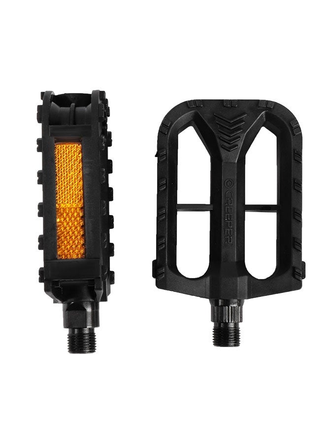 CREEPER Bicycle Pedals - Universal Fit Bike Pedals with 9/16" Threading, Non - slip, Durable and Lightweight, with Reflective Strips, Suitable for Most Adult Bikes and Mountain Bicycles. - Image 1