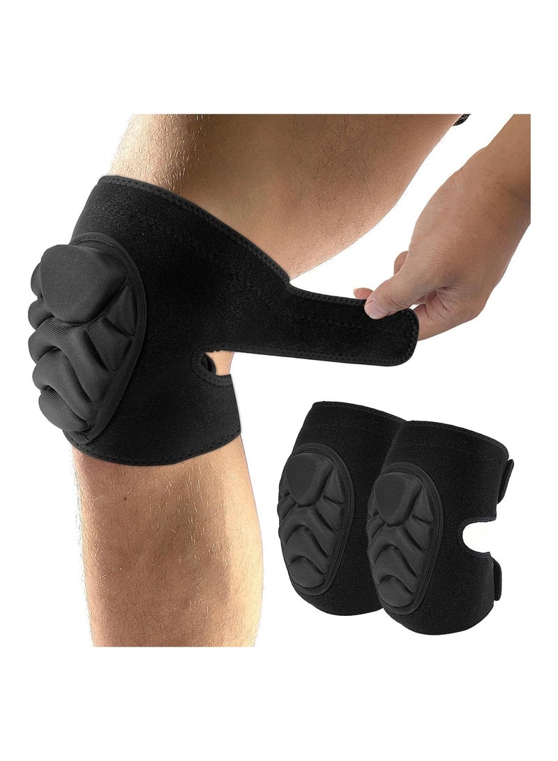 KASTWAVE Adult Knee Pads for Gardening, Non-Slip Collision Adjustable Anti-Slip Strap with Thick EVA Foams for House Cleaning, Repairs, Floor Spreading, Volleyball, Soccer, Dance (Large)  - Image 1