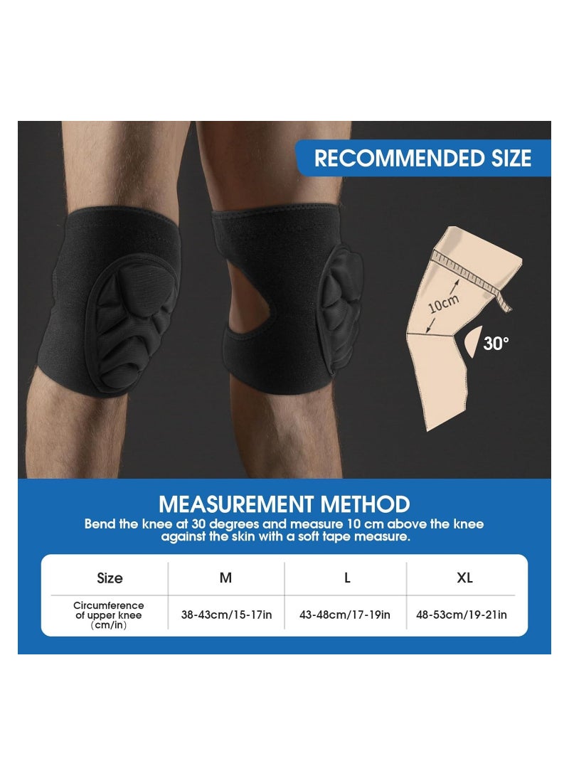 KASTWAVE Adult Knee Pads for Gardening, Non-Slip Collision Adjustable Anti-Slip Strap with Thick EVA Foams for House Cleaning, Repairs, Floor Spreading, Volleyball, Soccer, Dance (Large)  - Image 3