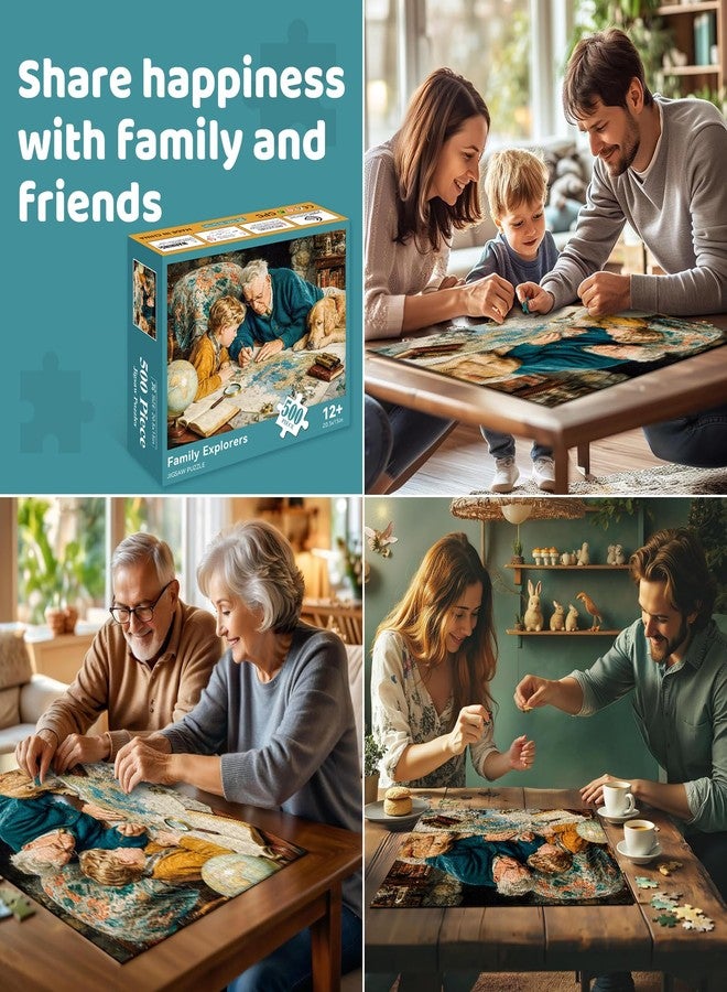 EIYRURU 500 Pieces Puzzle for Adults - Jigsaw Puzzles 500 Pieces, Family Puzzle, Challenging, Relaxing & Perfect for Family Game Nights, 20.5 x 15 in - Image 5