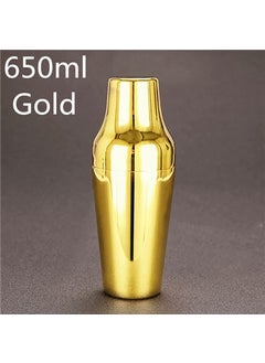 French Style Cocktail Shaker 650ml Stainless Steel Gold plating -650ml