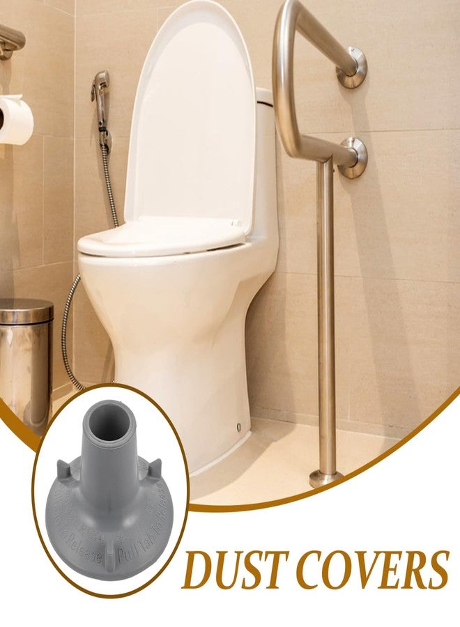 PACKOVE Rubber Suction Cup Foot Pads for Toilet Handrails and Shower Chairs Non-Slip Waterproof Foam Cushion for Stability and Bathroom Safety 3.74X3.74 Inches - Image 5