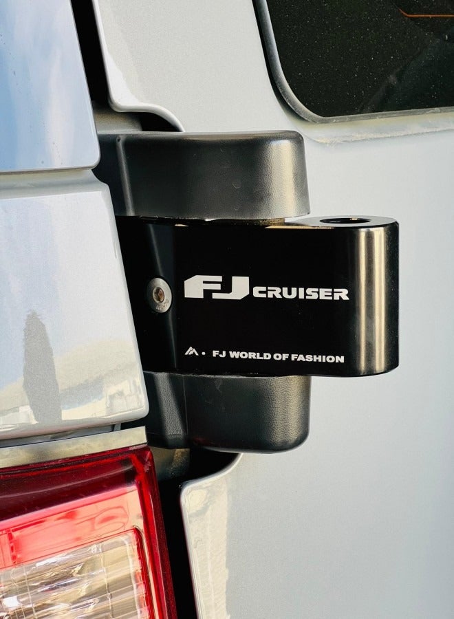 Generic Toyota Fj Cruiser Flag Pole Mount. Aluminium Flag Holder for Fj Cruiser 2007-2023. Flag Pole Bracket. Black  - Image 2