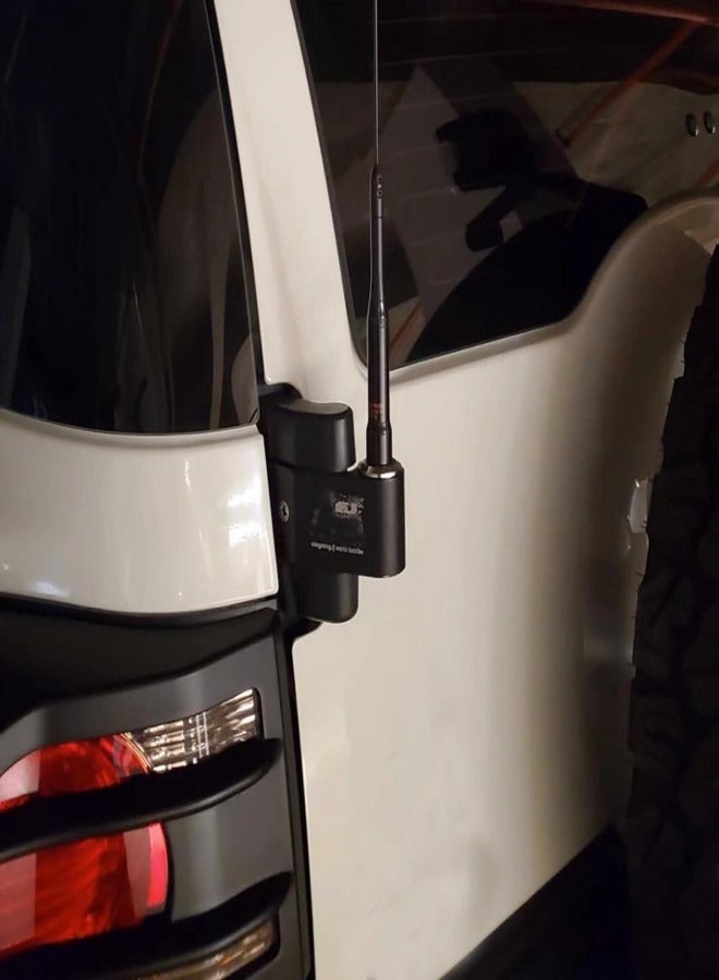 Generic Toyota Fj Cruiser Flag Pole Mount. Aluminium Flag Holder for Fj Cruiser 2007-2023. Flag Pole Bracket. Black  - Image 3
