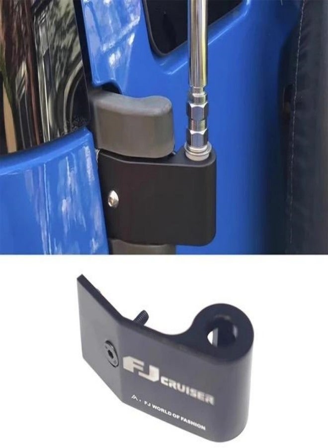 Generic Toyota Fj Cruiser Flag Pole Mount. Aluminium Flag Holder for Fj Cruiser 2007-2023. Flag Pole Bracket. Black  - Image 4