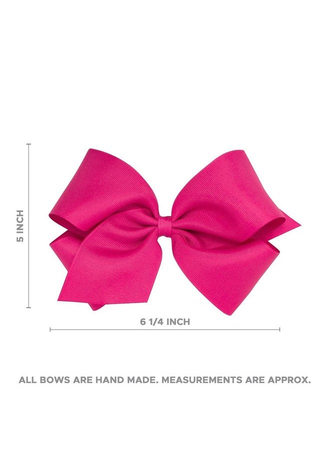 Wee Ones Wee Ones Girls Soft and Cozy Brushed Fleece Fabric Hair Bow, Red, King  - Image 3