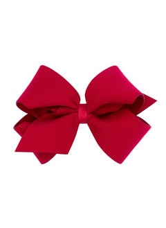 Wee Ones Wee Ones Girls Soft and Cozy Brushed Fleece Fabric Hair Bow, Red, King  - Image 1