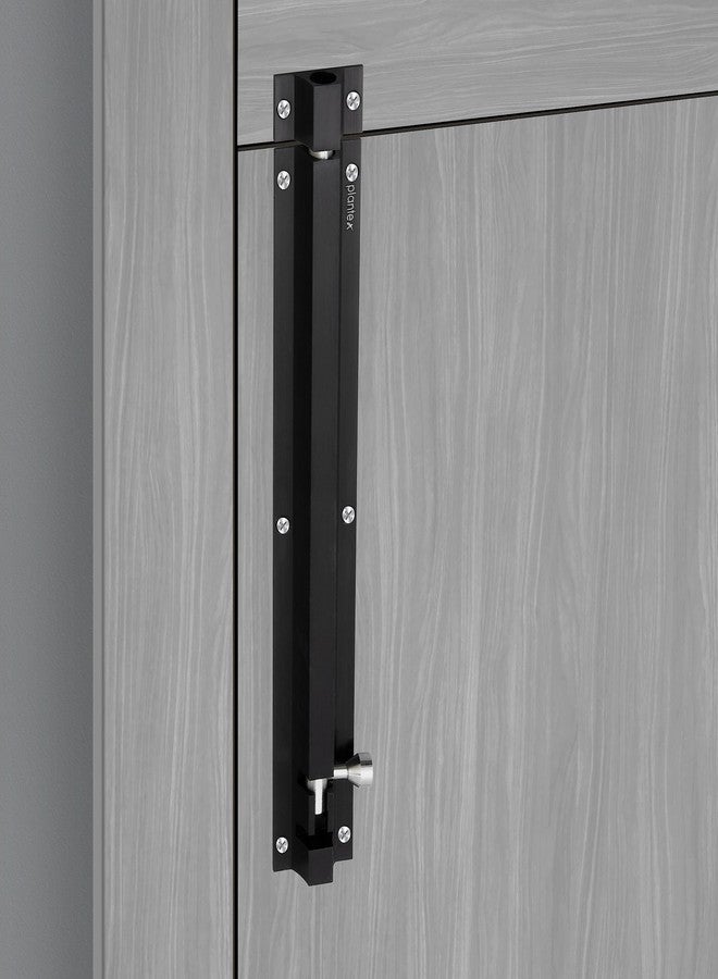 Plantex Stainless Steel 12 inch Tower Bolt/Tower Bolt for Home,Offices Doors and Windows/Tower Bolt for Main Door/Door Latch/Kundi/Chitakini/Door Latch for Windows (Black, Pack of 1) - Image 2